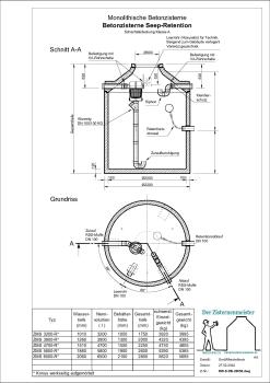 Betonzisterne Seep-Retention